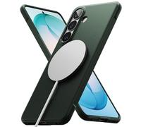 Ringke Onyx Funda para Samsung Galaxy S26 Plus [Compatible con MagSafe] Se Siente Bien en la Mano, Resistente al Aceite y a la Suciedad, Recortes Precisos para la Cámara - Verde Oscuro Magnético