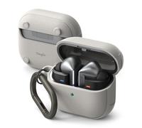 Ringke Onyx Magnetic Case Compatible con Funda Samsung Galaxy Buds 3 Pro, Carcasa Galaxy Buds 3 y Buds3 FE Diseñado para MagSafe, No Deja Huellas y No Resbala - Warm Gray