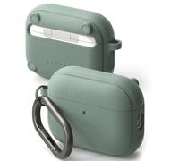 Ringke Onyx Magnetic Compatible con Funda AirPods Pro 3 y Compatible con MagSafe, Resistente al Aceite y la Suciedad, Antideslizante Ligera Carcasa con Mosquetón - Sage Green