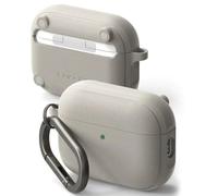 Ringke Onyx Magnetic Compatible con Funda AirPods Pro 3 y Compatible con MagSafe, Resistente al Aceite y la Suciedad, Antideslizante Ligera Carcasa con Mosquetón - Warm Gray
