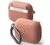 Ringke Onyx Magnetic Compatible con Funda AirPods Pro 3 y Compatible con MagSafe, Resistente al Aceite y la Suciedad, Antideslizante Ligera Carcasa con Mosquetón - Constant Coral