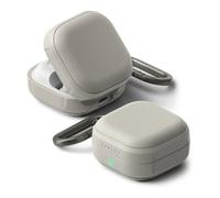 Ringke Onyx Magnetic Funda Magnética para Samsung Galaxy Buds 4 Pro / 4 [Compatible con MagSafe] Previene Manchas de Grasa, Se Siente Bien en la Mano, Carcasa Antideslizante - Gris Cálido