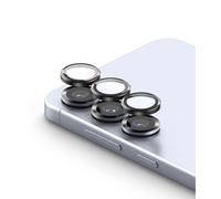 Ringke Camera Lens Frame Glass Compatible con Protector Cámara Samsung Galaxy S25 5G, Protector de Lente de Cámara HD Vidrio Templado 9H con Marco de Aluminio Individual - 2 Pack