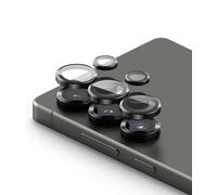 Ringke Camera Lens Frame Glass Compatible con Protector Cámara Samsung Galaxy S25 Ultra 5G, Protector de Lente de Cámara HD Vidrio Templado 9H con Marco de Aluminio Individual - 2 Pack