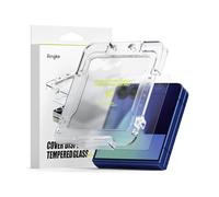 Ringke Cover Display Tempered Glass Pro Compatible con Protector Pantalla Samsung Galaxy Z Flip 7, Cristal Templado Premium 9H, Protector de Pantalla Exterior a Prueba de Roturas - 2 Unidades