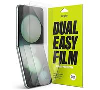 Ringke Dual Easy Film Compatible con Protector de Pantalla Galaxy Z Flip 5, Fácil de Instalar, Protector Pantalla Cobertura Total - 2 Unidades