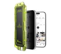 Ringke Easy Slide Privacy Tempered Glass Compatible con Protector Pantalla iPhone 17 Pro Max, Súper Fácil de Instalar, Cristal Templado de Privacidad Antiespía - 2 Unidades