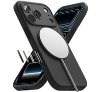 Ringke para Funda iPhone 18 Pro [Silicone Magnetic Black] | Compatible con MagSafe, Tacto Aterciopelado, Funda Ligera, Delgada, Fina y Elegante para Mujeres y Hombres