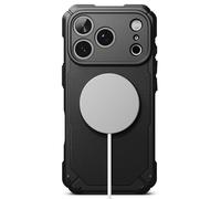 Ringke Rugged Gear Compatible con Funda iPhone 17 Pro MAX y Compatible con MagSafe, Resistente al Aceite y a la Suciedad, Funda Antideslizante sin Huellas Grasosas - Magnetic Black