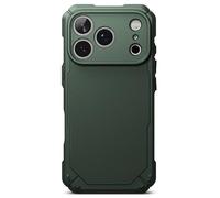Ringke Rugged Gear Compatible con Funda iPhone 17 Pro, Resistente al Aceite y a la Suciedad, Funda Antideslizante sin Huellas Grasosas - Dark Green