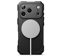 Ringke Rugged Gear Compatible con Funda iPhone 17 Pro y Compatible con MagSafe, Resistente al Aceite y a la Suciedad, Funda Antideslizante sin Huellas Grasosas - Magnetic Black