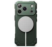 Ringke Rugged Gear Compatible con Funda iPhone 17 Pro y Compatible con MagSafe, Resistente al Aceite y a la Suciedad, Funda Antideslizante sin Huellas Grasosas - Magnetic Dark Green