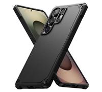 Ringke Rugged Gear Compatible con Funda Samsung Galaxy S25 Ultra, No Deja Huellas y No Resbala, Tacto Agradable Buen Agarre Carcasa Protectora Ligera Antihuellas y Antideslizante - Black
