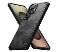 Ringke Rugged Gear Compatible con Funda Samsung Galaxy S25 Ultra, No Deja Huellas y No Resbala, Tacto Agradable Buen Agarre Carcasa Protectora Ligera Antihuellas y Antideslizante - Camo Black