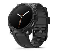 Ringke Rugged Gear Compatible con Funda Samsung Galaxy Watch 8 (44mm), Carcasa Protectora Flexible con Parachoques y Correa, Resistente a Las Huellas Dactilares - All Black