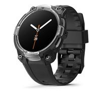 Ringke Rugged Gear Compatible con Funda Samsung Galaxy Watch 8 (44mm), Carcasa Protectora Flexible con Parachoques y Correa, Resistente a Las Huellas Dactilares - Black