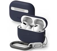 Ringke Silicone Case Compatible con Funda AirPods Pro 2, Carcasa Ligera Delgada Sólida Diseñado para AirPods Pro 2 Generacion - Midnight Blue