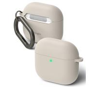 Ringke Silicone Funda Silicona para AirPods 4, Carcasa Ligera Delgada Sólida Diseñado para Funda AirPods 4 Generacion - Piedra