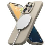 Ringke Silicone Magnetic Diseñado para Funda iPhone 16 Pro y Compatible con MagSafe, Carcasa Siente Aterciopelada, Case Ligera Linda - Stone