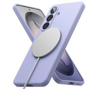 Ringke Silicone Magnetic Funda para Samsung Galaxy S26, Compatible con MagSafe, Carcasa Suave, Aterciopelada, Ligera, Delgada, Bonita y Cómoda para Mujeres y Hombres - Lavender
