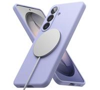 Ringke Silicone Magnetic Funda para Samsung Galaxy S26 Plus, Compatible con MagSafe, Carcasa Suave, Aterciopelada, Ligera, Delgada, Bonita y Cómoda para Mujeres y Hombres - Lavender