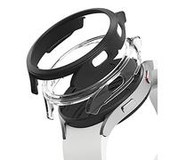 Ringke Slim Compatible con Funda Galaxy Watch 4 40mm, Delgada Ligera Fina Carcasa [2 Unidades] - Clear & Black