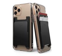 Ringke Slot Card Holder, Tarjetero Móvil, Portatarjetas Delgado para Hombre y Mujer, Cartera Adhesiva Compatible con Funda iPhone, Galaxy, Xiaomi, Pixel y Más - Black (Pack de 2)