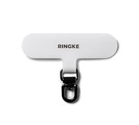 Ringke Spin Holder Link, Parche Universal para Correa de Teléfono Móvil, Pestaña Giratoria 360° y Duradera Compatible con Todas las Fundas - Cotton White