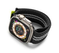 Ringke Sports Air Loop Compatible con Correa Apple Watch 44mm, 45mm, 49mm, Nylon Respirable Ligero, Diseñado para Correas Apple Watch Ultra 2, Ultra, Series 9, 8, 7 (45mm) y SE (44mm) - Black