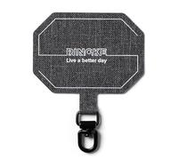 Ringke Tactical Spin Holder Link, Parche Universal para Correa de Teléfono Móvil, Pestaña Giratoria 360° y Duradera Compatible con Todas Las Fundas - Melange Gray