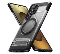 Ringke UX Magnetic Diseñado para Funda Samsung Galaxy S25 Ultra y Compatible con MagSafe, Carcasa Protectora Marco de TPU con Soporte - Smoke Black