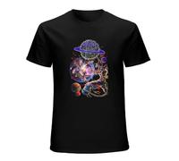 Rings of Saturn Pop Men's T-Shirt Unisex Black Cotton Hip Hop Print tee Shirts XXL