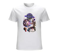 Rings of Saturn Pop Men's T-Shirt Unisex White Cotton Hip Hop Print tee Shirts M