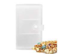 Rings Storage Book - Jewelry Organizer Case for Travel Home | Compact Faux Leather Design with Soft Velvet Interior, Keeps Rings Tidy and Protected, Portable Display Book Accessories 8.54x4.53x0.39 in