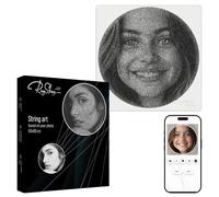 RingString » String Art Constructor Original Hobby Art Kit Crear DIY String Art Usando Su Foto Decoración del Hogar Regalo Retrato