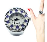 Ringuhren für Frauen Finger | Beobachten Sie Ringe für Frauenfinge Frauen Männer Finger Ring Uhr - Vintage Innovative Uhr mit präziser Zeitmessung für Familienfreunde Kollegen Geburtstag Muttertag V