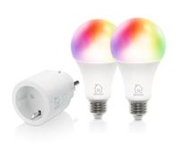 Rinkinys DELTACO Smart Home išmanusis kištukas IR 2X RGB LED lemputÄ-s/SH-KIT01