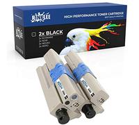 RINKLEE 44469803 Cartucho de Toner Compatible para Oki C310dn C330dn C331dn C510dn C511dn C530dn C531dn MC361dn MC362dn MC561dn MC562dn MC562w | Alta Capacidad 3500 Páginas | Negro, 2-Pack