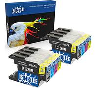 RINKLEE 8 Compatibles LC1280XL LC1240XL Alta Capacidad Cartuchos de Tinta Reemplazo para Brother MFC-J430W MFC-J5910DW MFC-J6510DW MFC-J6910DW MFC-J825DW MFC-J625DW DCP-J925DW DCP-J725DW DCP-J525W
