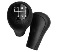 RINKTEEA Cubierta Perilla palanca Para BMW E30 E32 E34 E36 E38 E39 E46 E53 E60 E63 E83 E84 E90 E91 Para M3 Perilla Cambio Velocidad 5/6 Marchas Power Sport(Black 6speed)