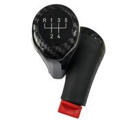 RINKTEEA Cubierta Perilla palanca Para BMW E30 E32 E34 E36 E38 E39 E46 E53 E60 E63 E83 E84 E90 E91 Para M3 Perilla Cambio Velocidad 5/6 Marchas Power Sport(Carbon Fiber 5s)