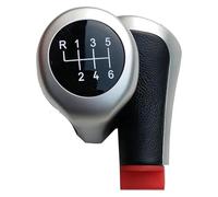 RINKTEEA Cubierta Perilla palanca Para BMW E30 E32 E34 E36 E38 E39 E46 E53 E60 E63 E83 E84 E90 E91 Para M3 Perilla Cambio Velocidad 5/6 Marchas Power Sport(Silver 6speed)