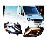 RINKTEEA Espejo Lateral Indicador Para Benz Para Sprinter LED 2018-2023 DRL Señal Giro Luz Alta Proyector Angel Eye Lente Faros Delanteros