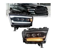 RINKTEEA Espejo Lateral Indicador Para Dodge Para Ram 1500 2019-2021 Luces De Conducción DRL Intermitentes Secuenciales 2 Unidades Faros Delanteros LED(Right Hand Driver)