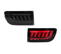 RINKTEEA Espejo Lateral Indicador Para Toyota Para Land Para Cruiser Para Prado LC120 Fj12 2002-2009 2 Reflectores De Parachoques Traseros(2PC Smoked Lens)