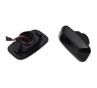 RINKTEEA Espejo Lateral Indicador Para Toyota Para Land Para Cruiser Para Serie 70 80 100 Luz Señal Giro Lateral Dinámica LED(Dynamic Smoked Black)