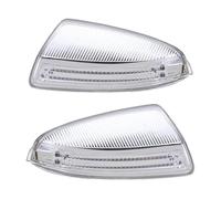 RINKTEEA Intermitente Espejo Retrovisor Luz Señal Giro Espejo Retrovisor Coche Para M&ercedes Para B&enz Clase C W204 S204 W639 W164 ML300 ML500 ML550 A2048200721 2048200821(Pair)