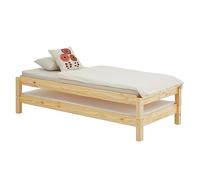 Rino - Cama apilable (90 x 200 cm, 2 unidades, madera maciza, madera maciza, ahorra espacio), color blanco