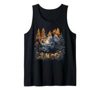 Rinoceronte en árboles Vintage Wildlife Adventure Camiseta sin Mangas