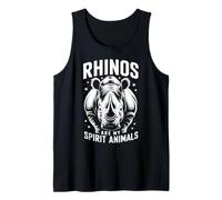 Rinocerontes Espíritu Animales Rinoceronte Gracioso Rin Camiseta sin Mangas